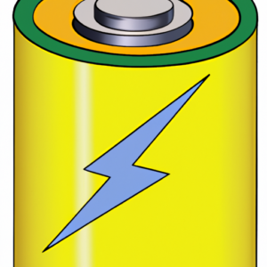 A bright yellow battery with arrows pointing up, indicating increased power.